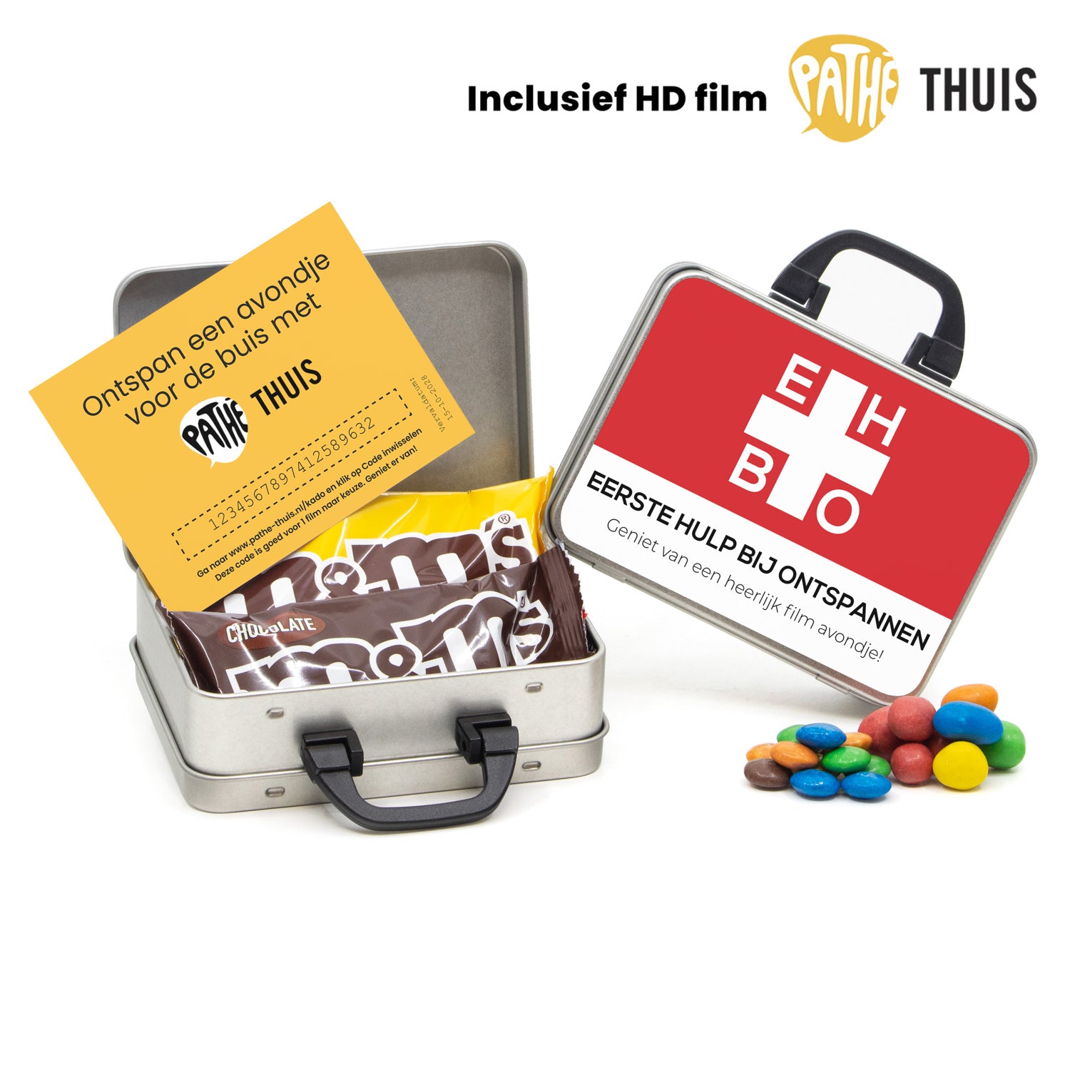 Koffertje voor avondje thuisbioscoop Pathé Thuis - Snel - Bedankjes.nl
