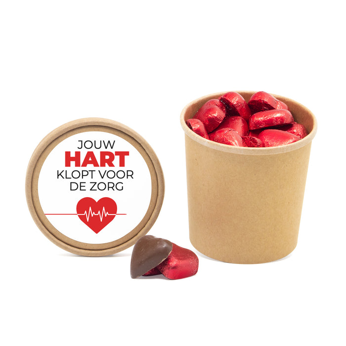 Kraftbeker met chocolade harten - Verpleging Kraftbeker met chocolade harten - Verpleging