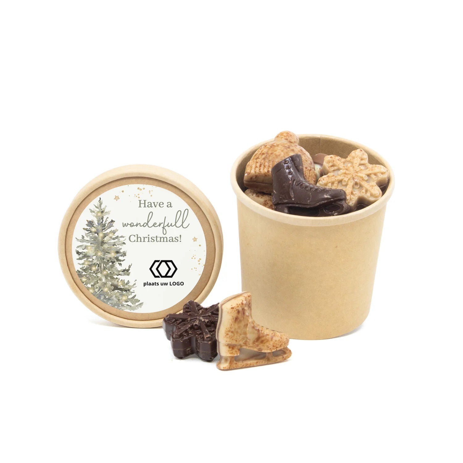 Kraftbeker met winter chocolade - Kerst - Bedankjes.nl