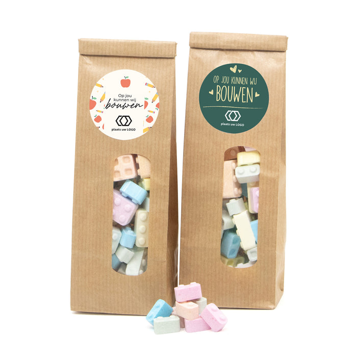 Kraftzakje met bouwsteentjes - Leraar Kraftzakje met bouwsteentjes - Leraar