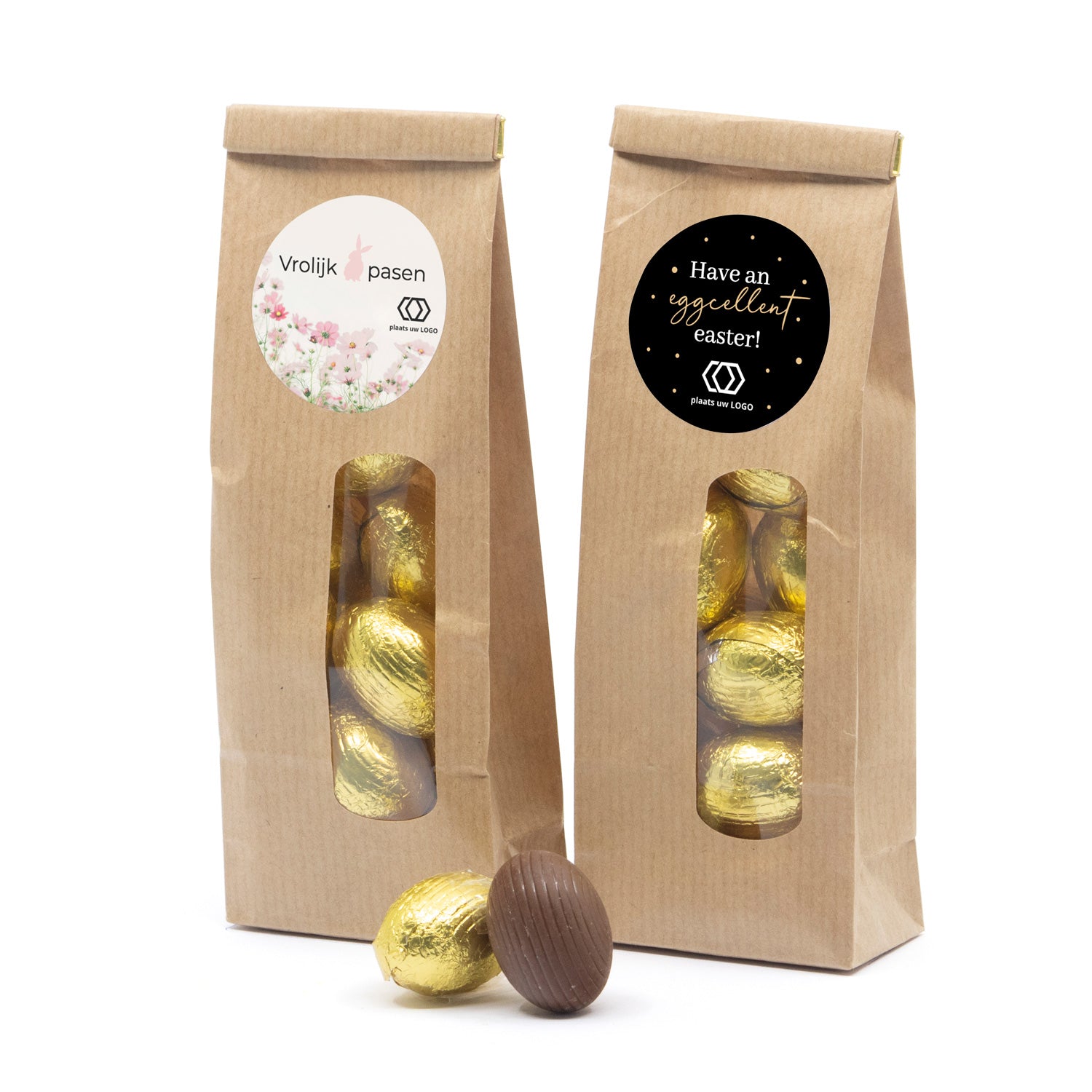 Kraftzakje met paaseitjes - Pasen - Bedankjes.nl