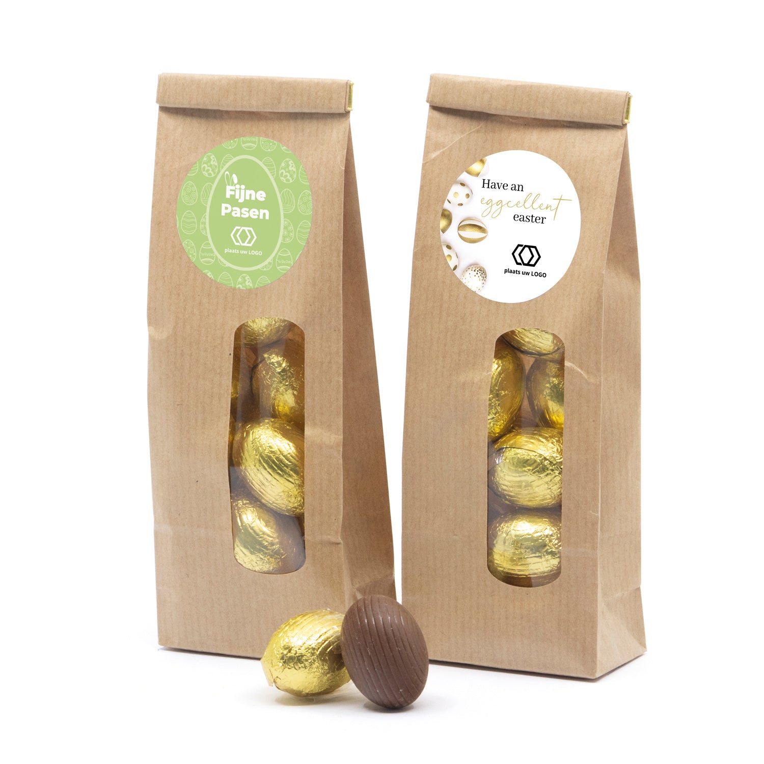 Kraftzakje met paaseitjes - Pasen - Bedankjes.nl