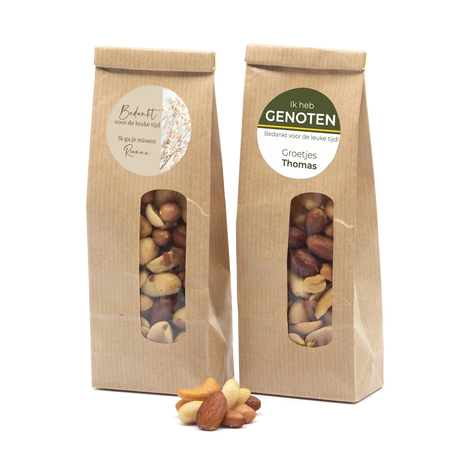 Verse notenmix in Kraftzakje - Afscheid collega - Bedankjes.nl
