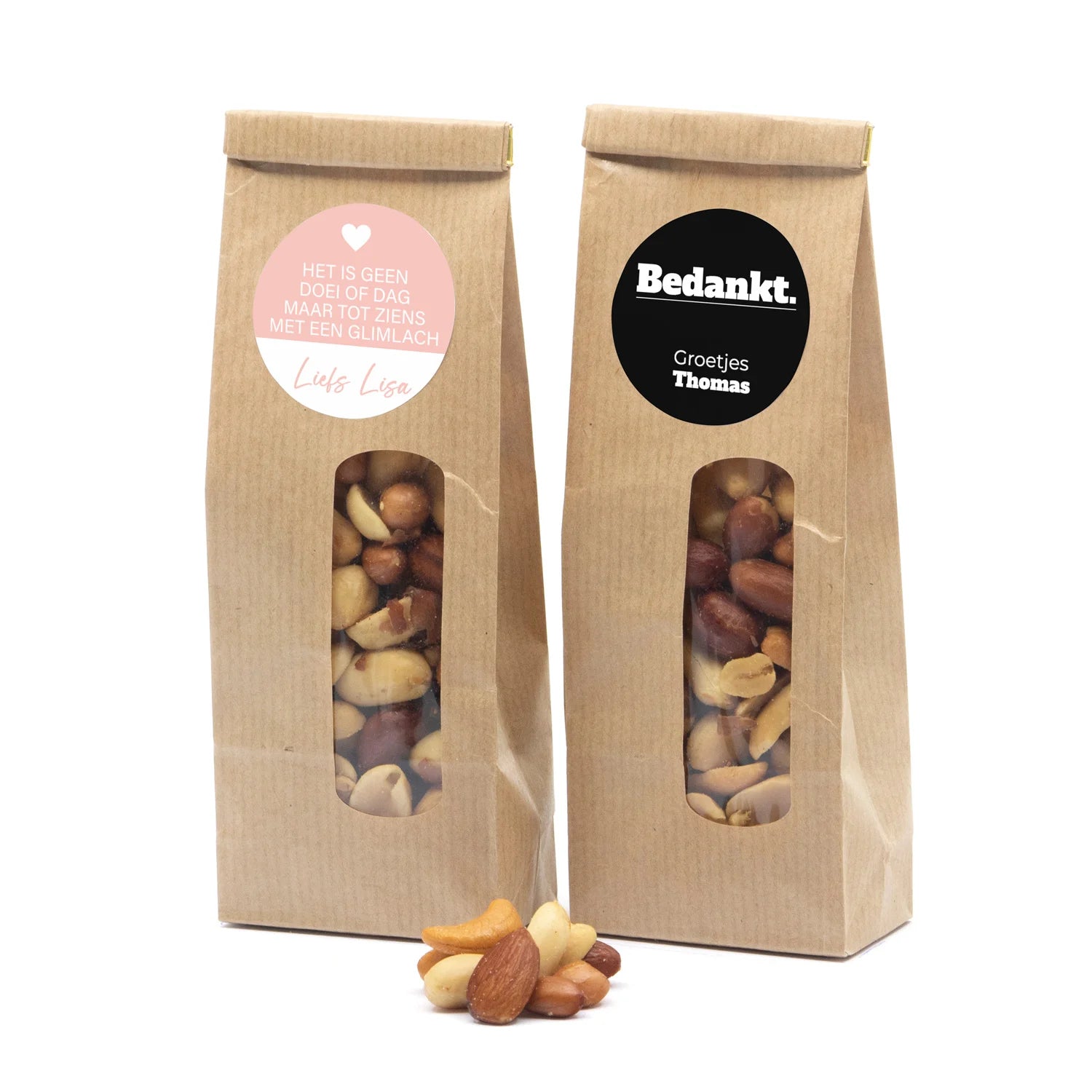 Verse notenmix in Kraftzakje - Afscheid collega - Bedankjes.nl