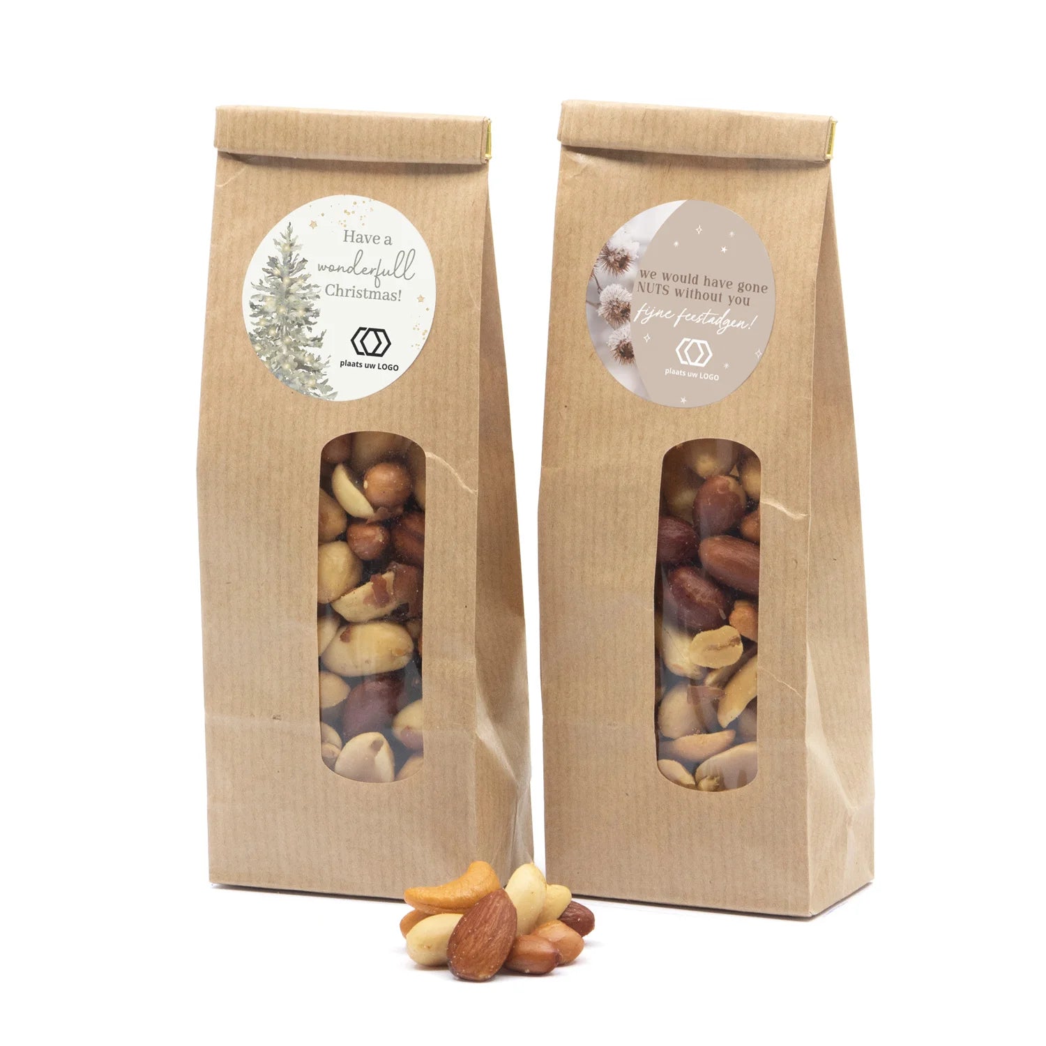 Notenmix in Kraftzakje - Kerst - Bedankjes.nl