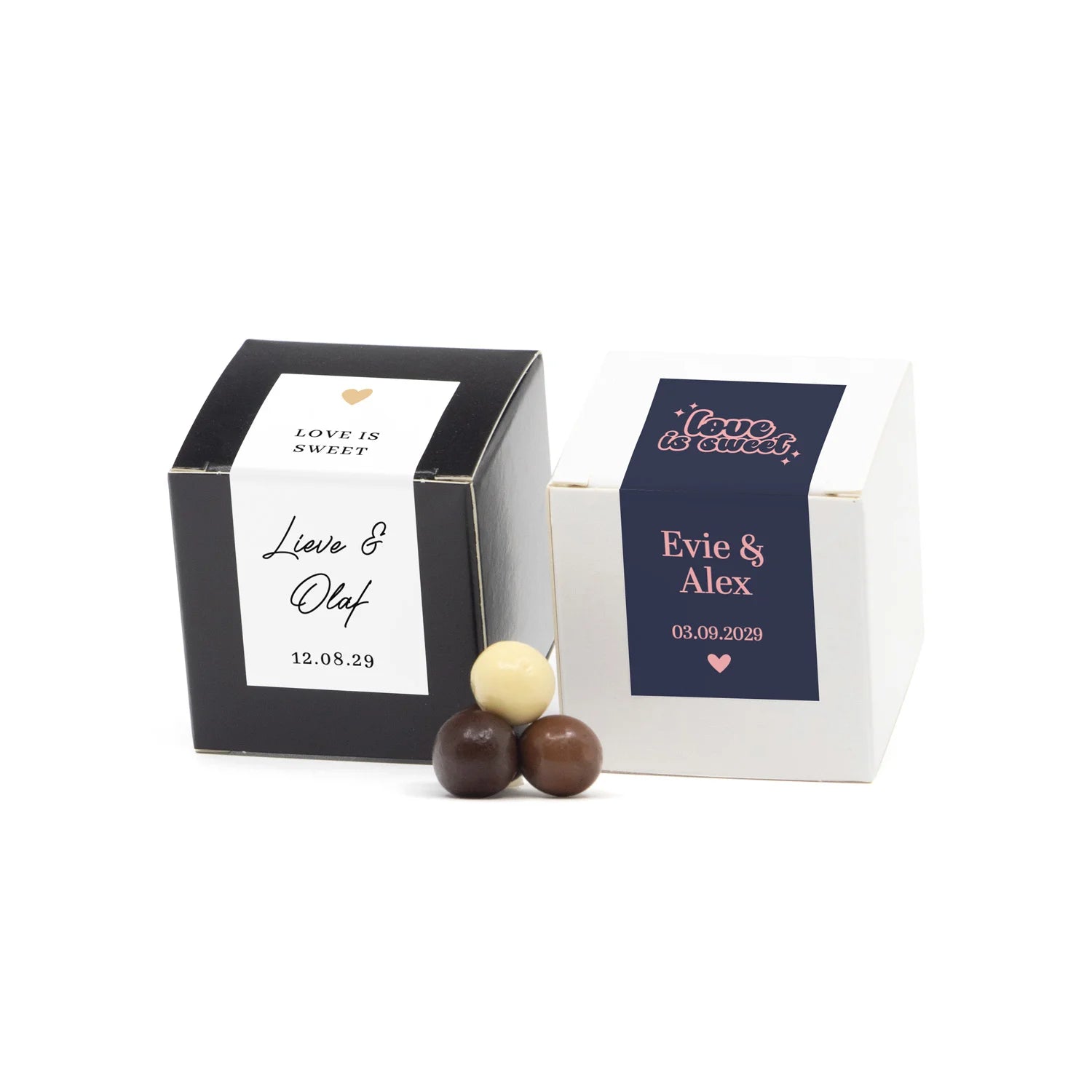 Kubus Snoepdoosje - Trouwen - Bedankjes.nl