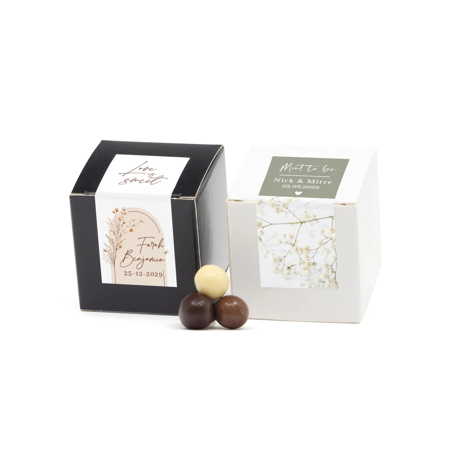 Kubus Snoepdoosje - Trouwen - Bedankjes.nl