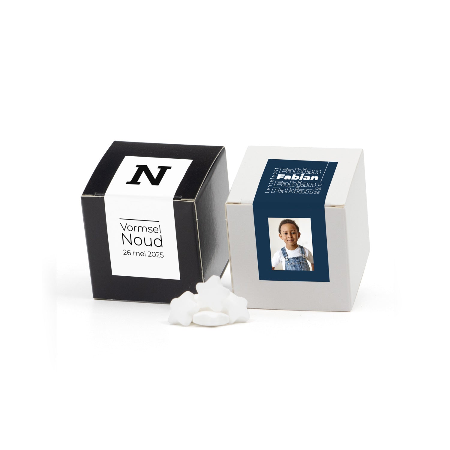 Kubus Snoepdoosje - Communie jongens - Bedankjes.nl