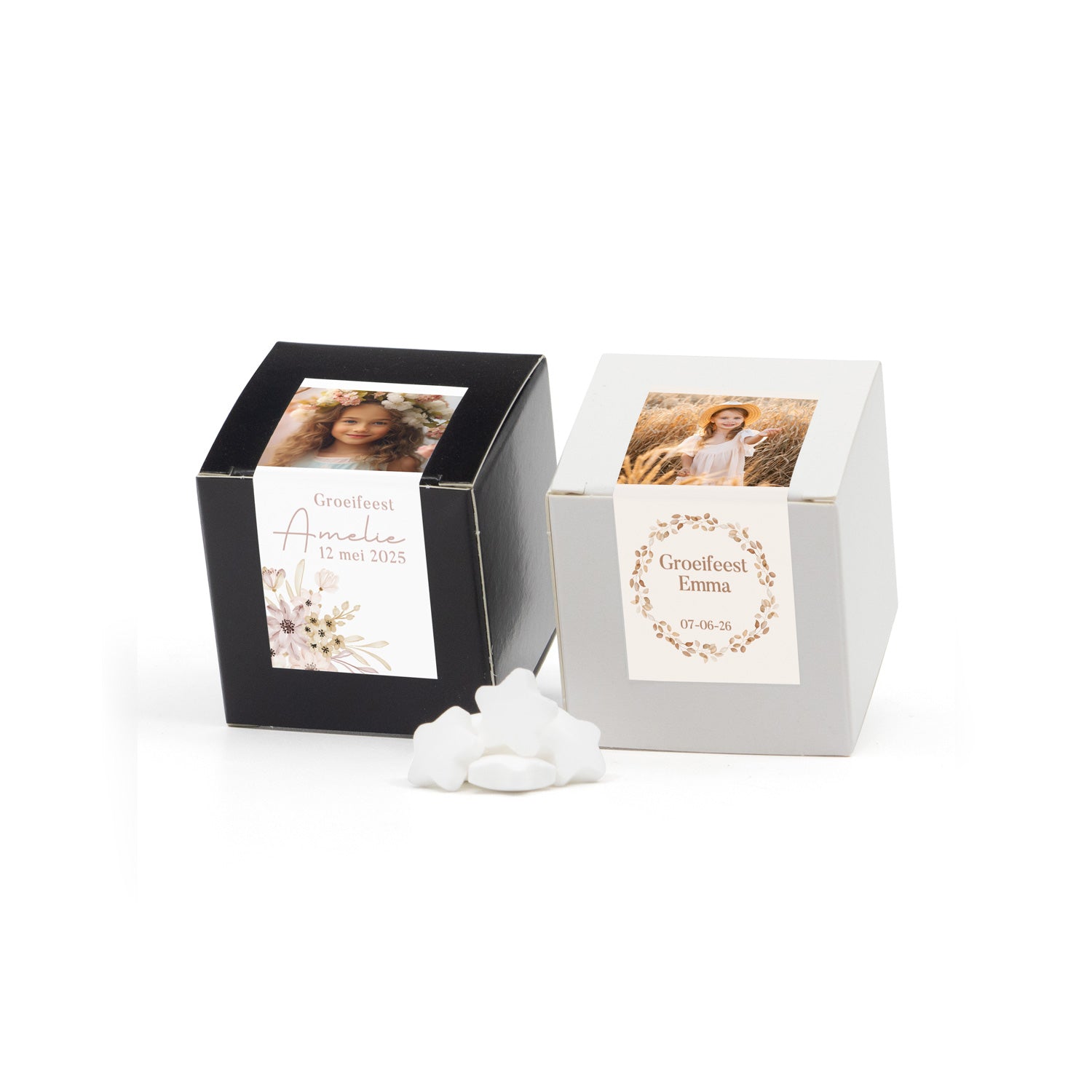 Kubus Snoepdoosje - Communie meisjes - Bedankjes.nl