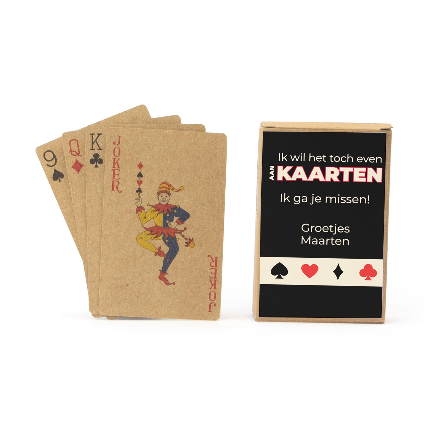 Kraft Kaartspel met eigen tekst - Afscheid Collega - Bedankjes.nl