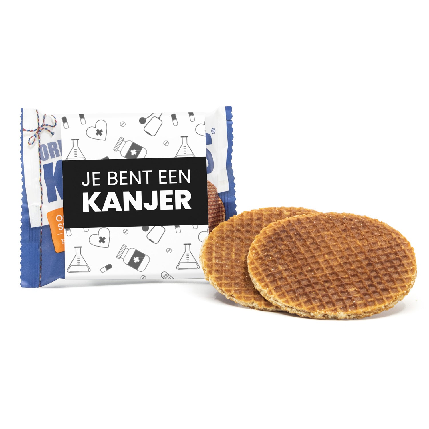 Kanjers Stroopwafels met eigen sleeve - Verpleging - Bedankjes.nl
