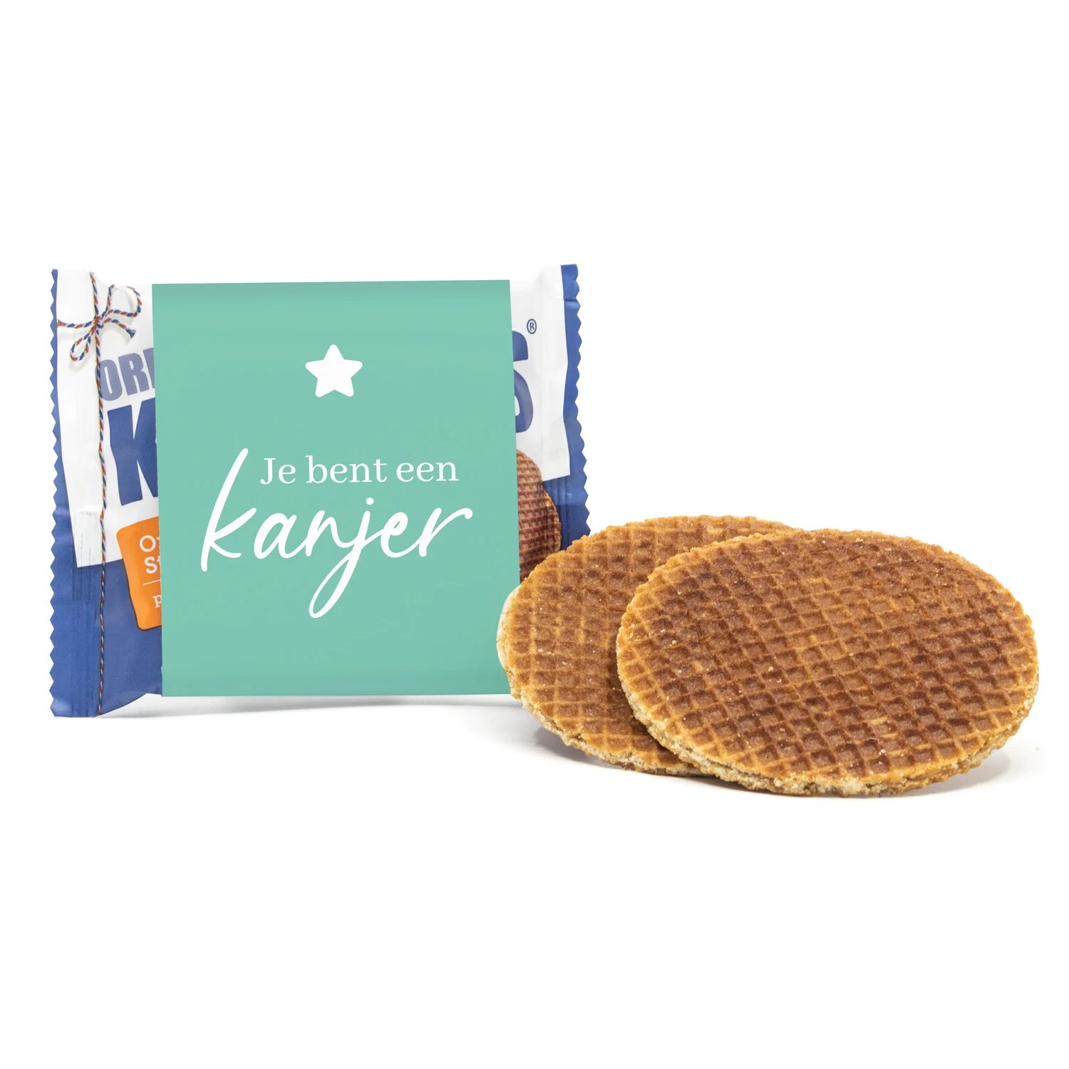 Kanjers Stroopwafels met tekst - Afscheid Collega's - Bedankjes.nl