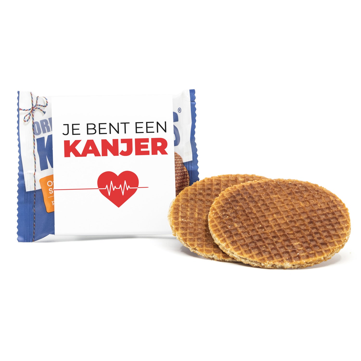 Kanjers Stroopwafels met eigen sleeve - Verpleging - Bedankjes.nl