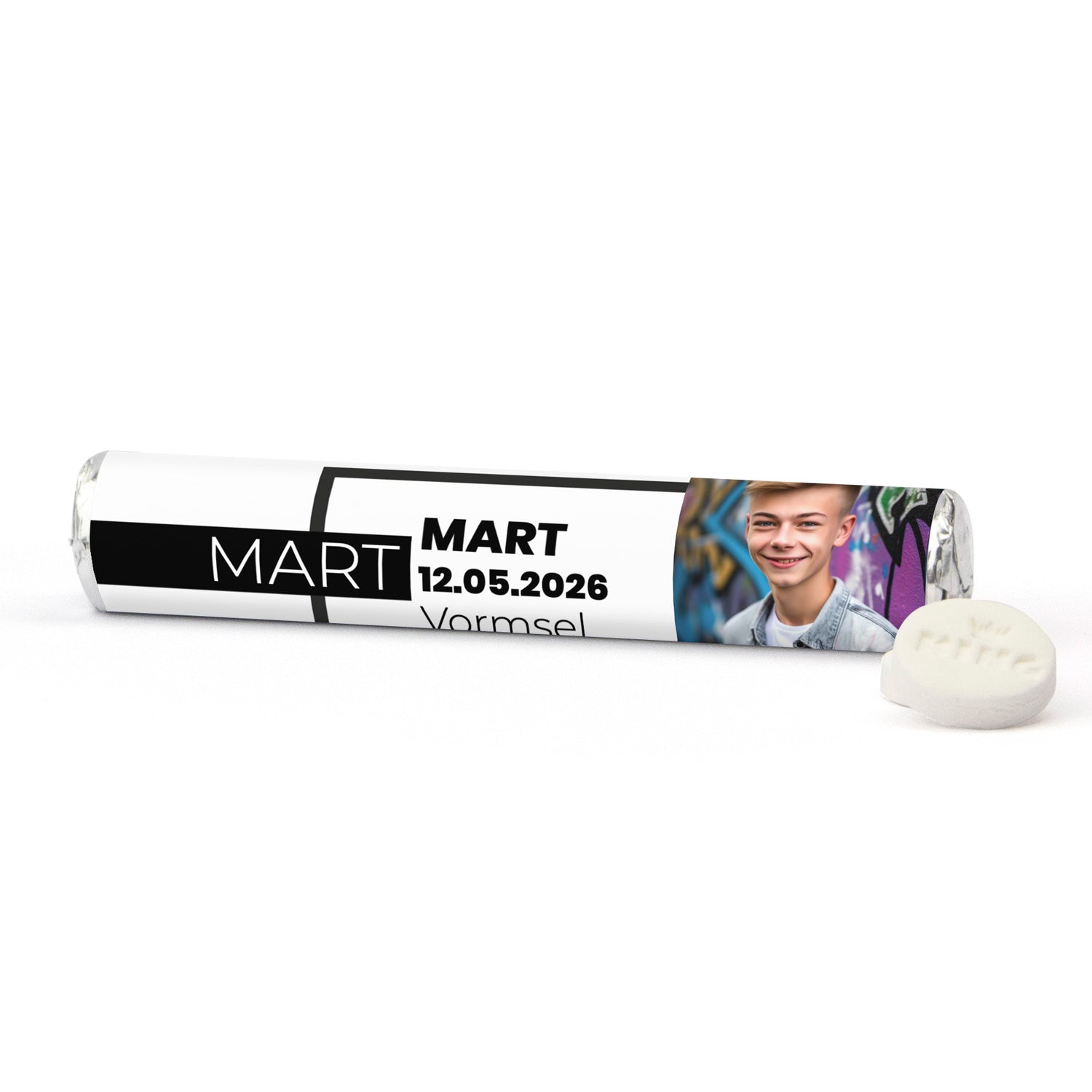 King pepermunt rol - Communie jongens - Bedankjes.nl