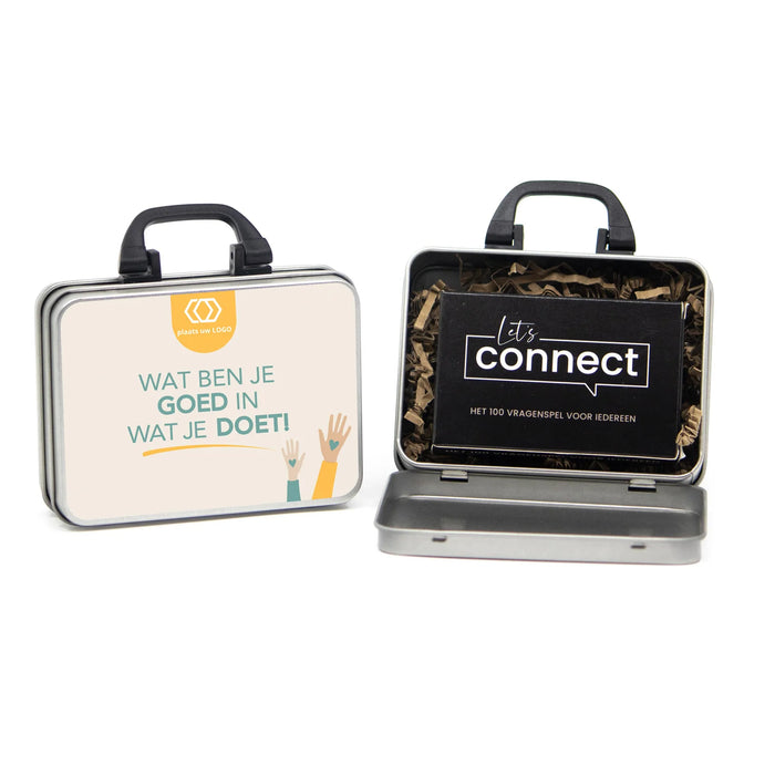 Koffertje met Let's Connect vragen spel - Vrijwilliger Koffertje met Let's Connect vragen spel - Vrijwilliger