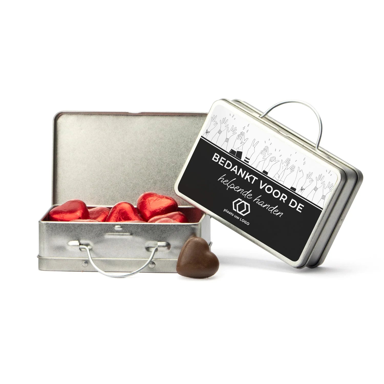 Blikken Koffertje met snoepjes - Zakelijk - Bedankjes.nl