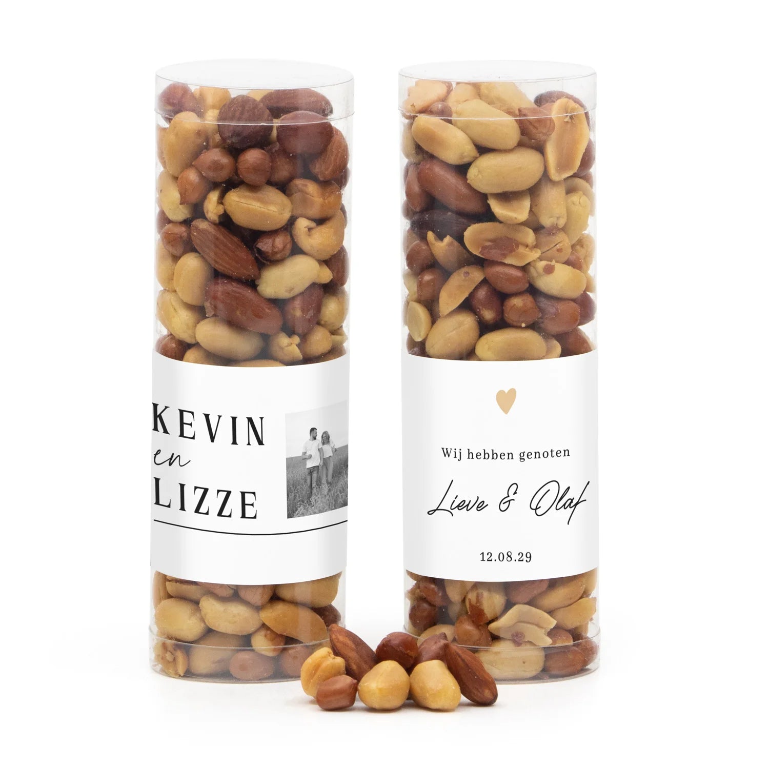 Echtgenootjes in koker - trouwen - Bedankjes.nl