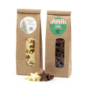 Kraftzakje met chocolade sterren - Kerst - Bedankjes.nl