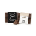 Doosje met 10 chocolade bouwstenen eigen sleeve - Zakelijk