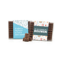 Chocolade bouwstenen met eigen sleeve - Leraar - Bedankjes.nl
