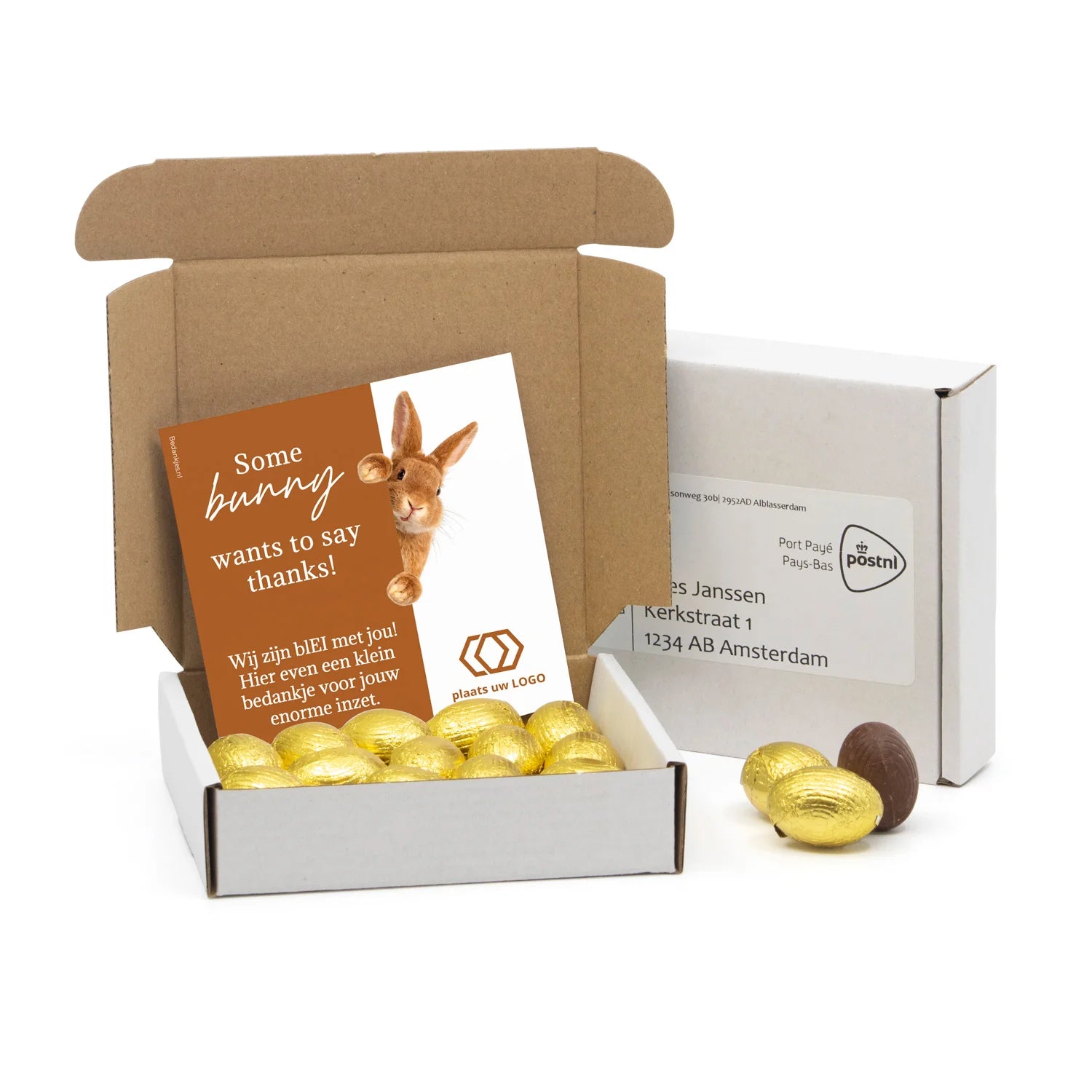 Maildoosje met paaseitjes - Pasen - Bedankjes.nl