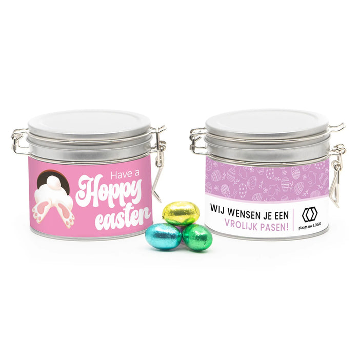 Beugelblik medium met paaseitjes - Pasen Beugelblik medium met paaseitjes - Pasen