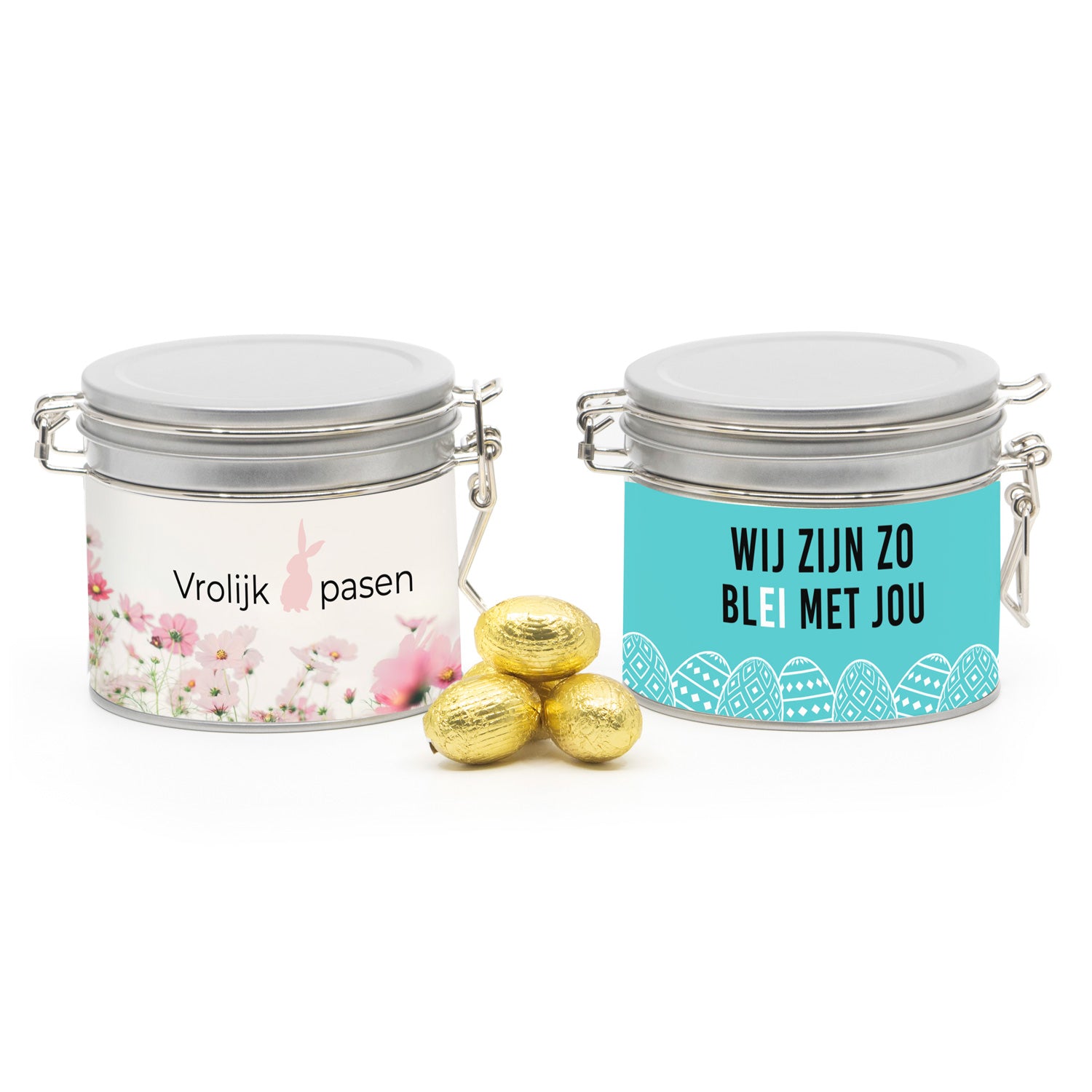 Beugelblik medium met paaseitjes - Pasen - Bedankjes.nl