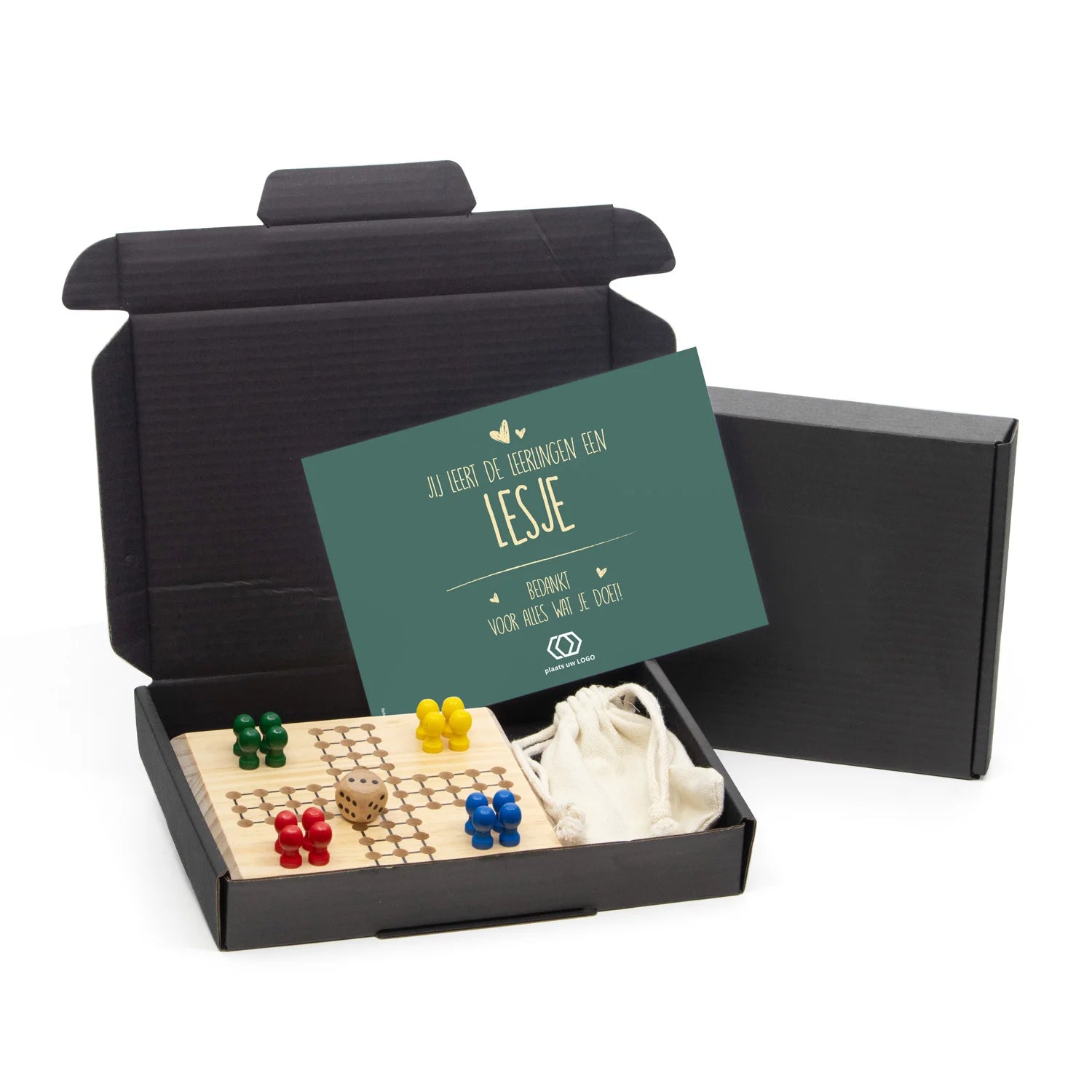 'Mens Erger Je Niet' in doosje - Leraar - Bedankjes.nl