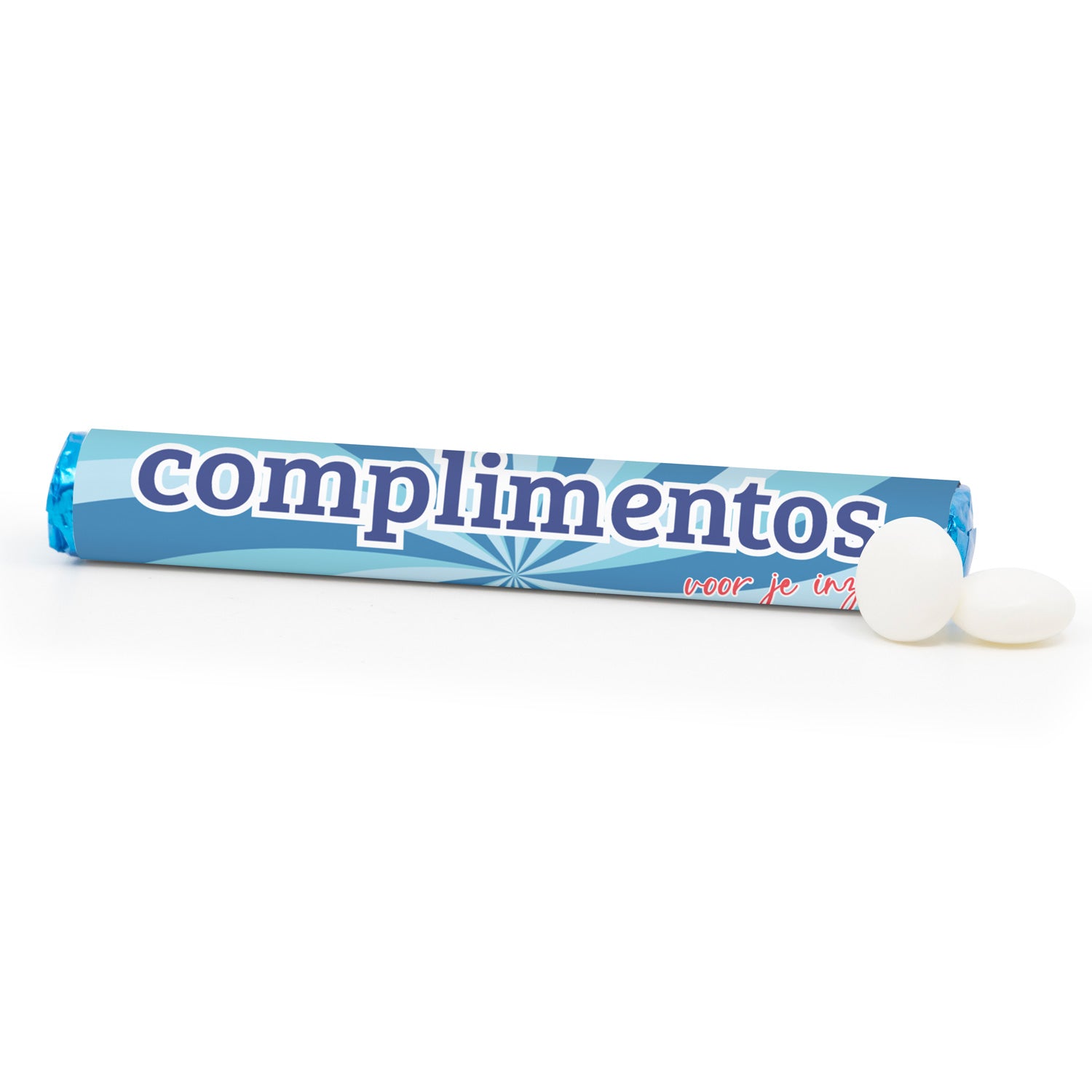 (compli)MENTOS rol met logo - Vrijwilliger - Bedankjes.nl
