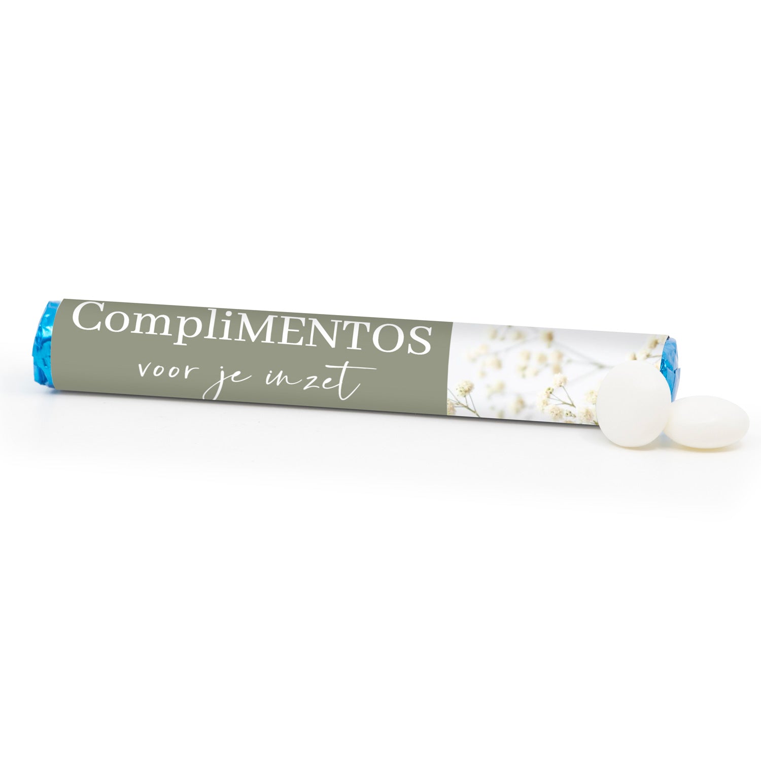 (compli)MENTOS rol met logo - Zakelijk - Bedankjes.nl