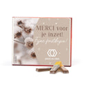 Merci met eigen inlay kaart 250 gram - Kerst - Bedankjes.nl