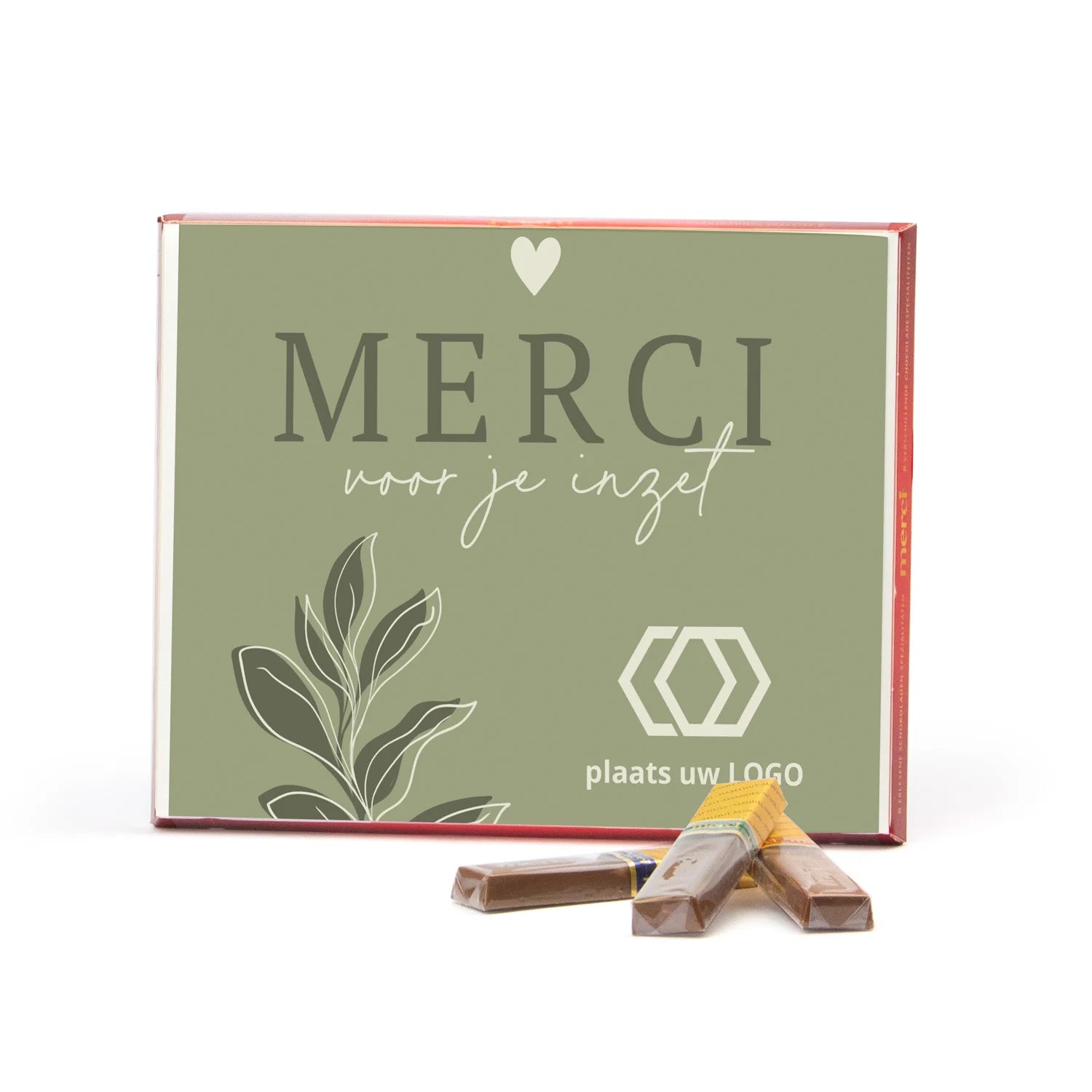 Merci met eigen inlay kaart 250 gram - Vrijwilliger