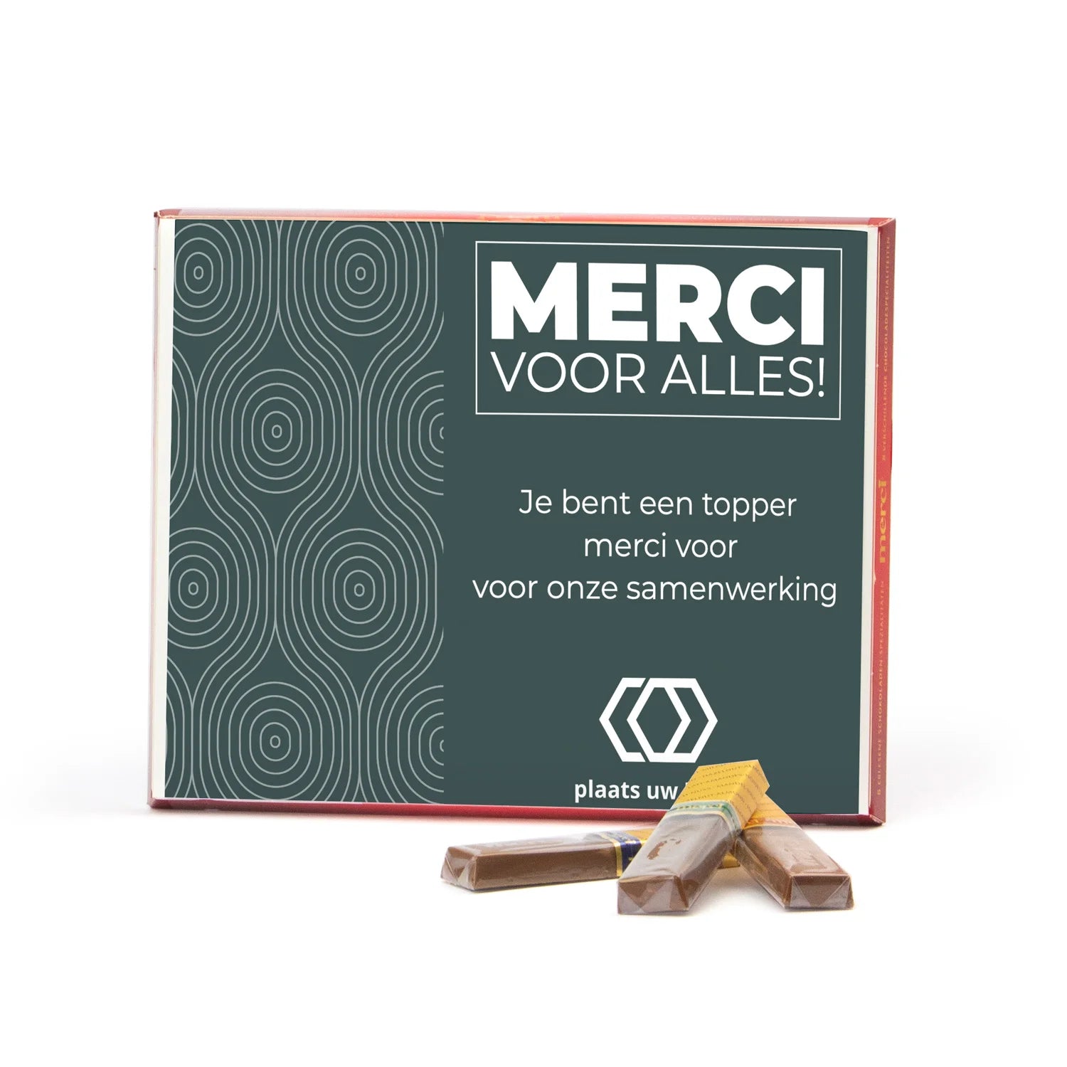 Merci met eigen inlay kaart 250 gram - Zakelijk - Bedankjes.nl