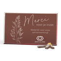 Merci met eigen inlay kaart 400 gram - Zakelijk - Bedankjes.nl