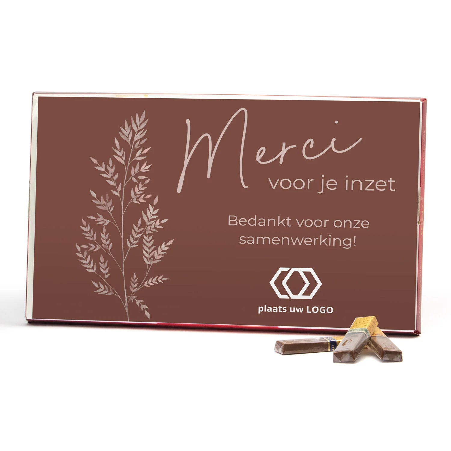 Merci met eigen inlay kaart 400 gram - Zakelijk - Bedankjes.nl