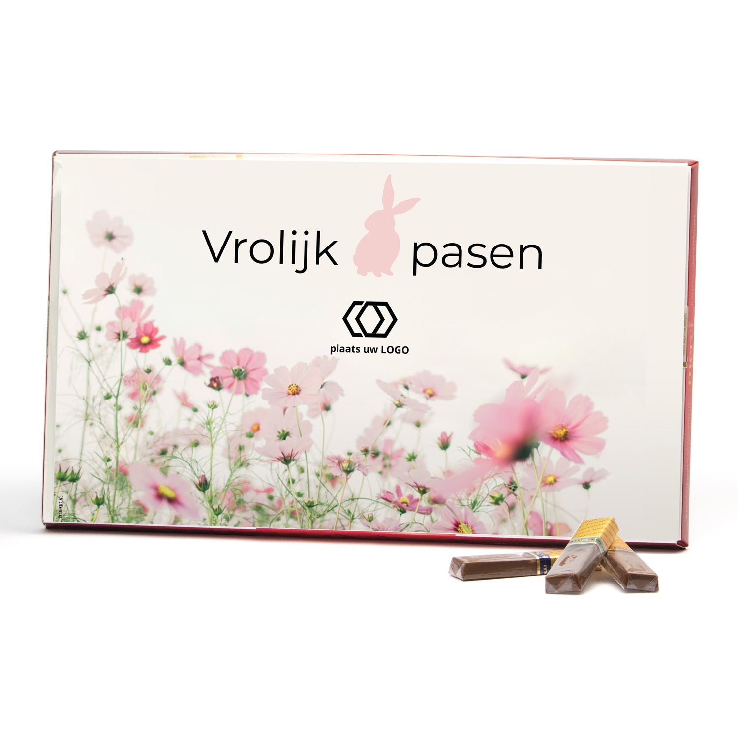 Merci met eigen inlay kaart 400 gram - Pasen - Bedankjes.nl