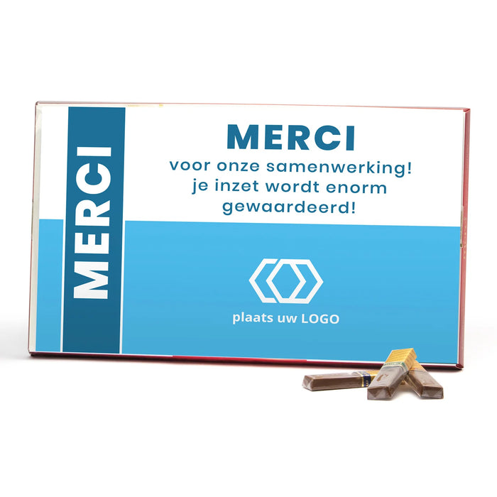 Merci met eigen inlay kaart 400 gram - Zakelijk Merci met eigen inlay kaart 400 gram - Zakelijk