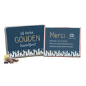 Blik met Merci doos en eigen logo - Zakelijk