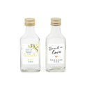 Glazen drank flesje(40cl) met eigen etiket- Trouwen - Bedankjes.nl