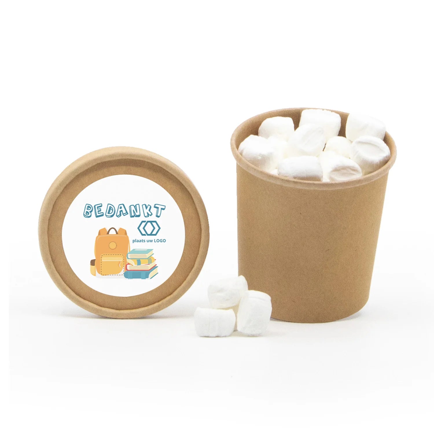 Bio kraftbekertje met Snoep - Dag van de Leraar - Bedankjes.nl