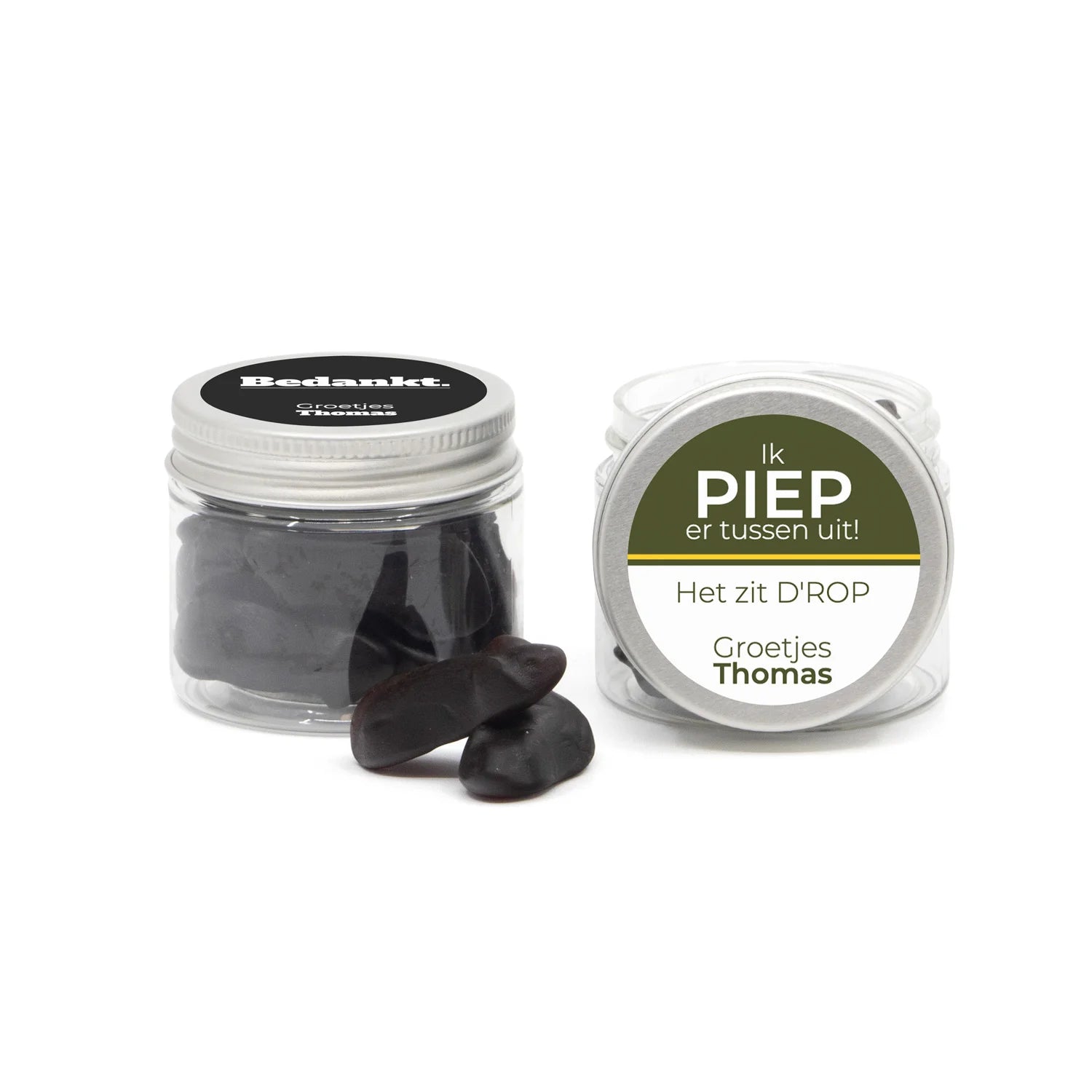 Ik piep er tussenuit in mini potje - Afscheid collega - Bedankjes.nl