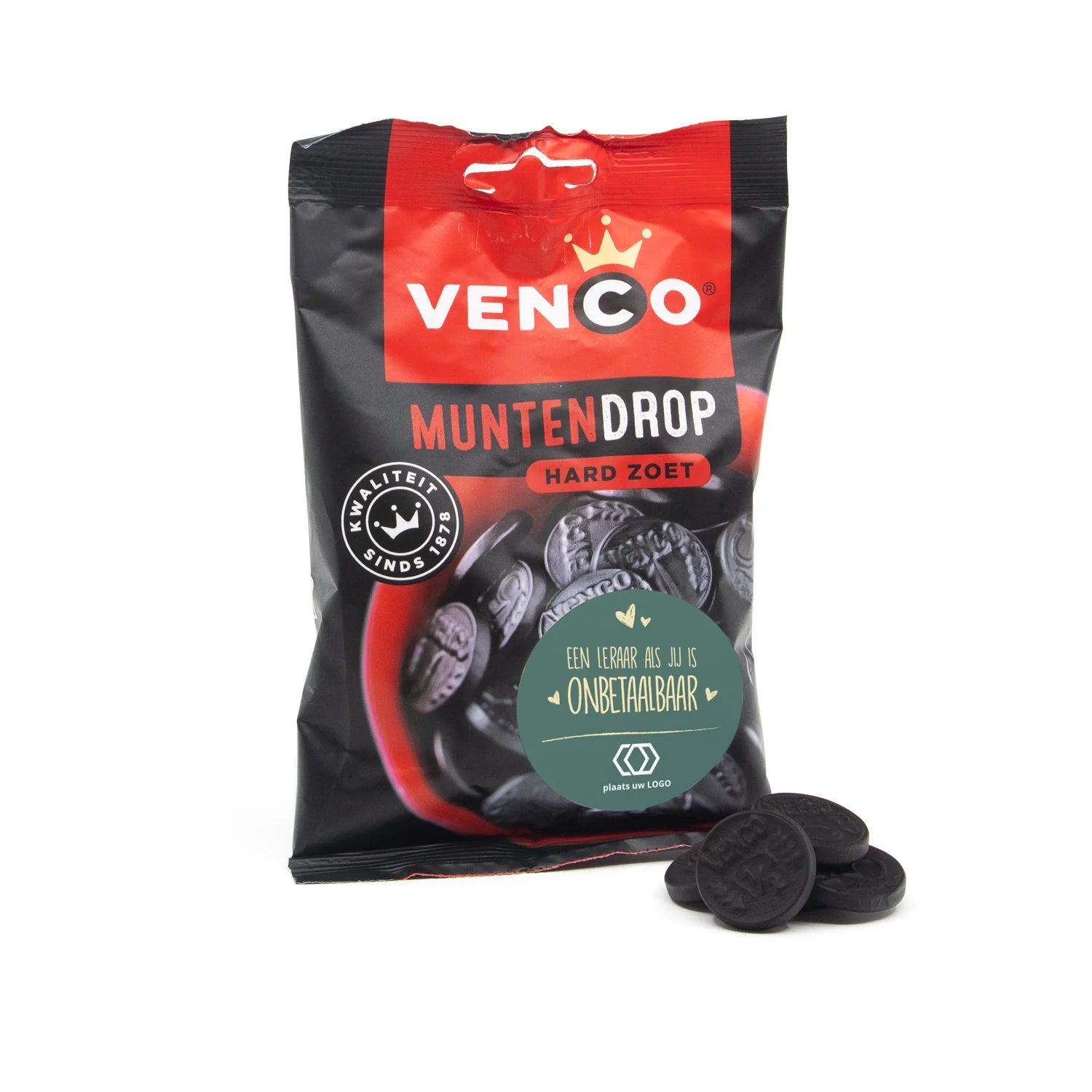 Jouw inzet is onbetaalbaar - zakje drop! - Leraar - Bedankjes.nl