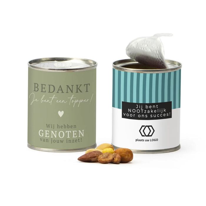 Blikje cocktailmix met logo - Vrijwilliger Blikje cocktailmix met logo - Vrijwilliger