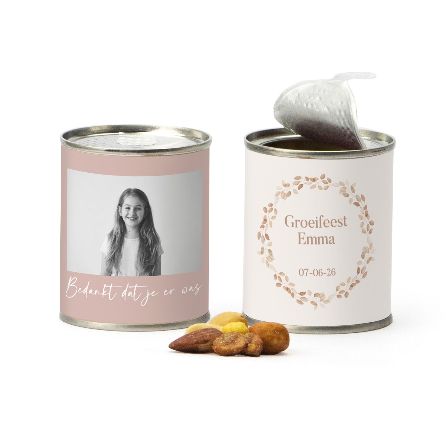 Blikje cocktailmix - Communie meisjes - Bedankjes.nl