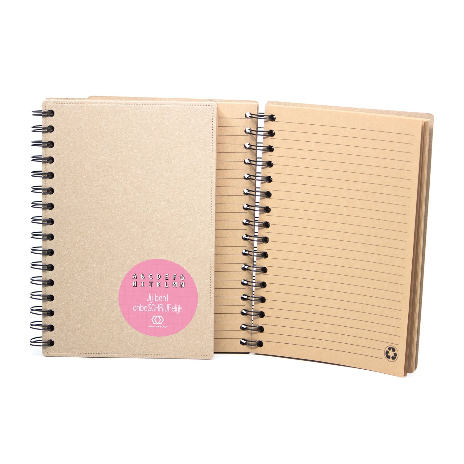 A5 Notitieboek gerecycled met ringband - Zakelijk - Bedankjes.nl