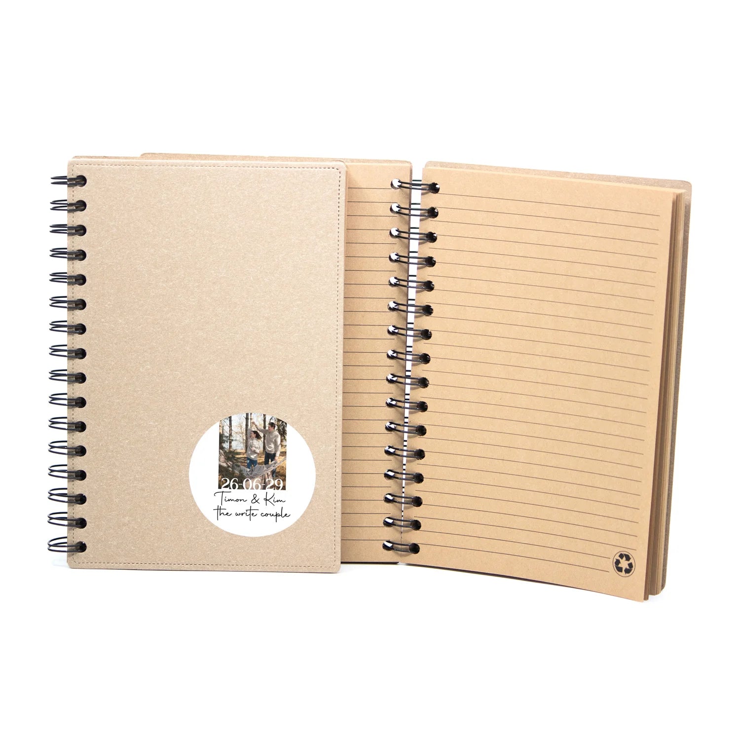 A5 Notitieboek gerecycled met ringband - trouwen - Bedankjes.nl