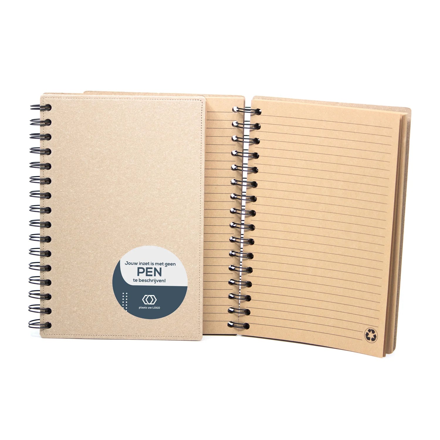 A5 Notitieboek gerecycled met ringband - Zakelijk - Bedankjes.nl