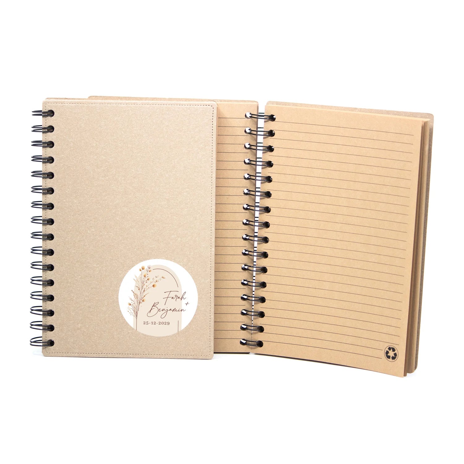 A5 Notitieboek gerecycled met ringband - trouwen - Bedankjes.nl