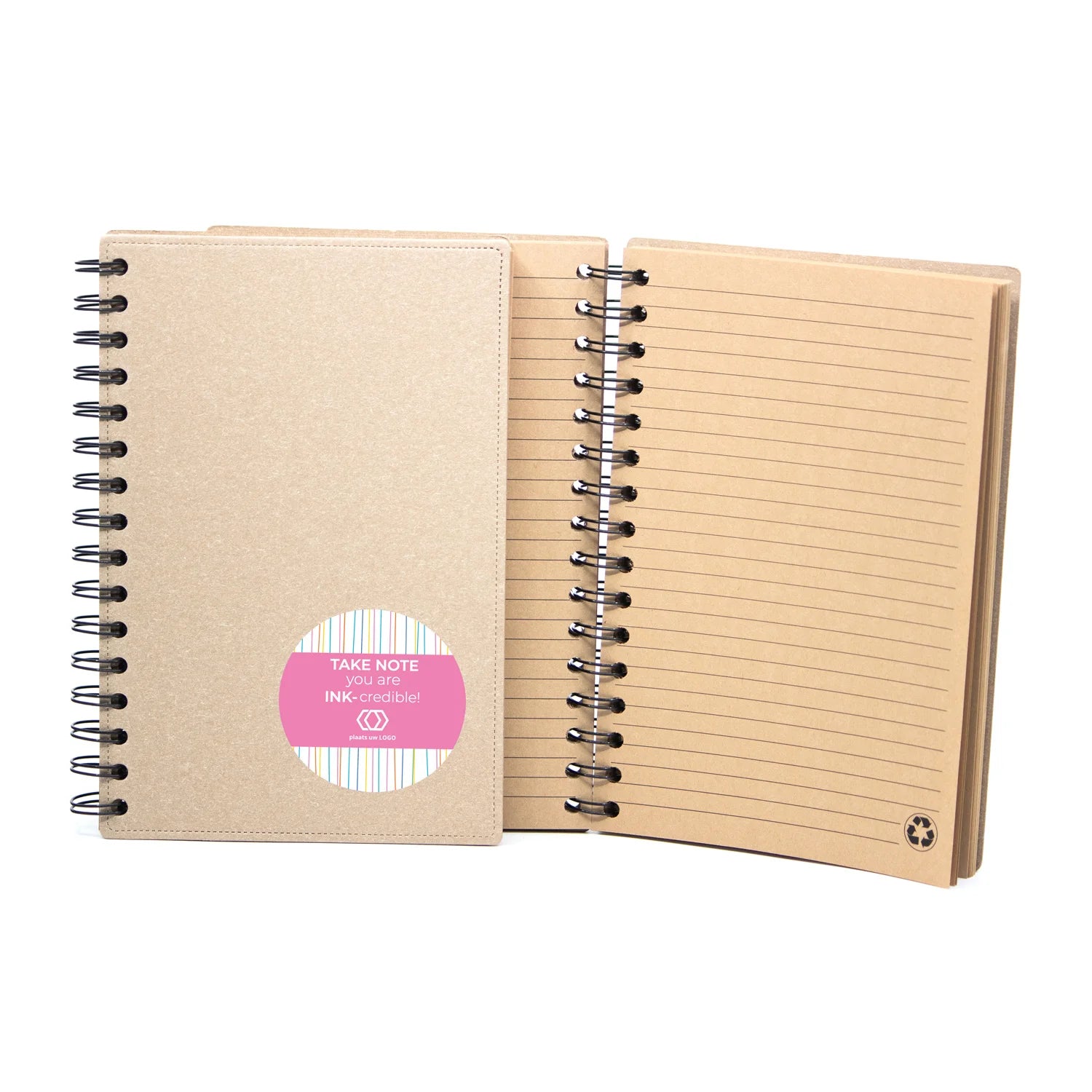 A5 Notitieboek gerecycled met ringband - Zakelijk - Bedankjes.nl