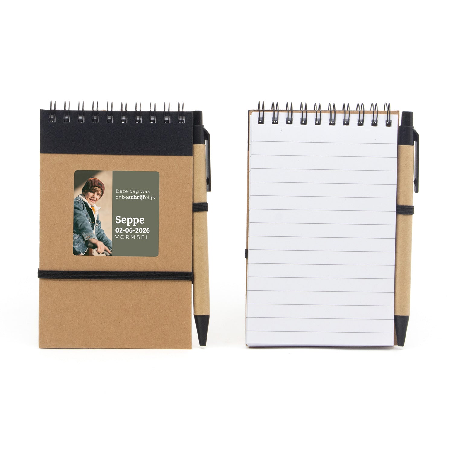 Notitieboekje met balpen- Communie jongens - Bedankjes.nl